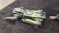 2. The robot is a collection of mounting arrays, holes, and rail systems to take advantage of a wide variety of payloads with quick-release capabilities. 2. The robot is a collection of mounting arrays, holes, and rail systems to take advantage of a wide variety of payloads with quick-release capabilities.