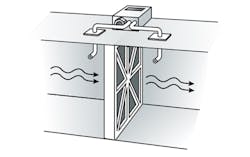 2. Two separate ports in the differential pressure sensor measure the air flow before and after the filter. 2. Two separate ports in the differential pressure sensor measure the air flow before and after the filter.