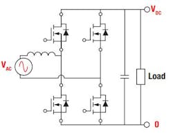 2. Shown is a simplified schematic of the totem-pole topology. 2. Shown is a simplified schematic of the totem-pole topology.