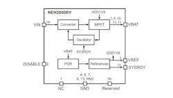 Schematic of Nexperia&apos;s NEH2000BY power-management IC.