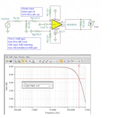 6. Single-to-differential dc-coupled gain of 5 V/V with a 50-Ω input match using the ADA4930 FDA. 6. Single-to-differential dc-coupled gain of 5 V/V with a 50-Ω input match using the ADA4930 FDA.