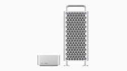 The Mac Pro comes in a tower enclosure or a rack-mounted model. The Mac Pro comes in a tower enclosure or a rack-mounted model.