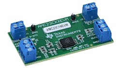 7. The AMC23C14EVM evaluation module with easy-to-use screw terminals enables fast assessment of device performance in the application.