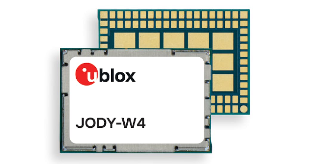 2. The JODY-W4 is an automotive-grade Wi-Fi 6E module.