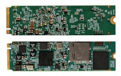The PCIe to SD M.2 bridge module is designed around an Artix-7 FPGA. The PCIe to SD M.2 bridge module is designed around an Artix-7 FPGA.