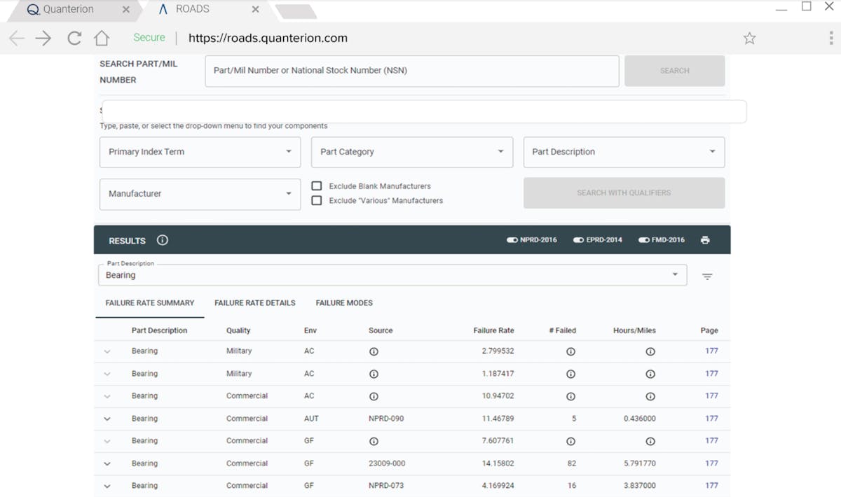Database Provides Nonelectronic Parts Reliability Data Electronic Design