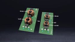 4. Here’s an example of filter choke reduction using an AEF design (right). (Image courtesy of Texas Instruments) 4. Here’s an example of filter choke reduction using an AEF design (right). (Image courtesy of Texas Instruments)