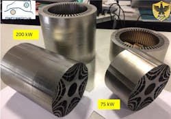 5. Shown is a slotted rotor used in a synchronous reluctance motor. 5. Shown is a slotted rotor used in a synchronous reluctance motor.