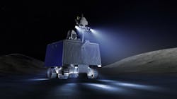 2. This is an artist’s concept of the VIPER rover working in the lunar darkness. 2. This is an artist’s concept of the VIPER rover working in the lunar darkness.
