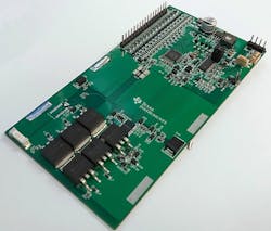 4. This board, based on the TIDA-010208 10S-16S battery-pack reference design, provides accurate cell measurements and high-side MOSFET control.