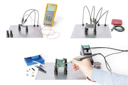 PCBite helps facilitate a range of test, inspection, and soldering chores. PCBite helps facilitate a range of test, inspection, and soldering chores.