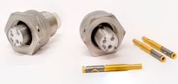 2. Amphenol&apos;s BT-M connectors have stainless-steel shells, gold-plated contacts, and ceramic inserts.