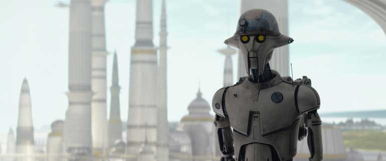 Professor Huyang (voiced by David Tennant) is a Mark IV architect droid, a calm and logical counterpart to our heroes.