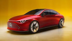 The Concept CLA’s 800-V configuration enables a rapid range top-up of up to 400 kilometers (248 miles) in just 15 minutes. The Concept CLA’s 800-V configuration enables a rapid range top-up of up to 400 kilometers (248 miles) in just 15 minutes.