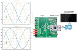 7. Here, the EVAL-ADE9430ARDZ evaluation kit is connected to a PC. 7. Here, the EVAL-ADE9430ARDZ evaluation kit is connected to a PC.