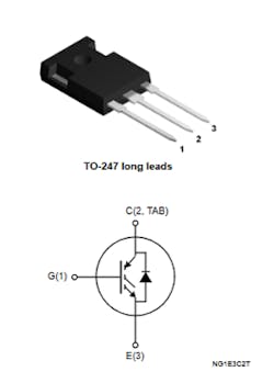 4. The two MOSFETs from STMicroelectronics may have standard symbols and packaging, but these don’t indicate their specifications 4. The two MOSFETs from STMicroelectronics may have standard symbols and packaging, but these don’t indicate their specifications
