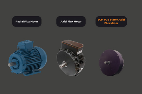 PCB Stator axial-flux electric motors allow for more design optimization and power density in a smaller package.