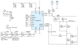 5. The output-voltage divider has been modified for an output range of 3 to 4.6 V (with R6 = 4K7 and R9 = 1K3). 5. The output-voltage divider has been modified for an output range of 3 to 4.6 V (with R6 = 4K7 and R9 = 1K3).