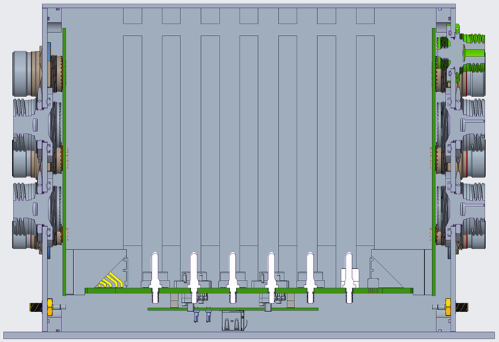 2. Placing a mezzanine-based, SOSA-aligned OpenVPX chassis manager below the backplane saves a slot from being consumed.