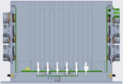 2. Placing a mezzanine-based, SOSA-aligned OpenVPX chassis manager below the backplane saves a slot from being consumed. 2. Placing a mezzanine-based, SOSA-aligned OpenVPX chassis manager below the backplane saves a slot from being consumed.