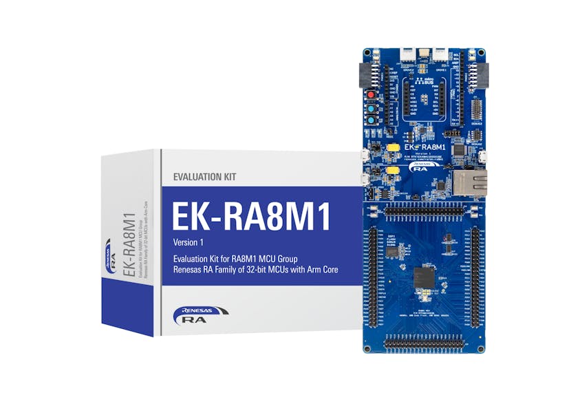 4. The EK-RA8M1 evaluation kit provides support for RA8 development.