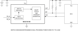 Analog Devices’ MAX16169 nanoPower Pushbutton On/Off Controller and Battery Freshness Seal addresses issues associated with basic pushbutton debounce as well as minimizes battery drain before use. Analog Devices’ MAX16169 nanoPower Pushbutton On/Off Controller and Battery Freshness Seal addresses issues associated with basic pushbutton debounce as well as minimizes battery drain before use.