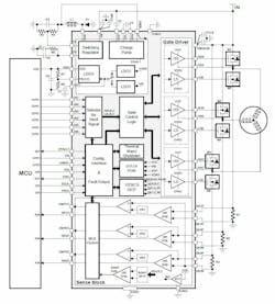 1. The RAA306012 IC smart gate driver for three-phase BLDC motor applications enables full torque at zero rpm, without use of external sensors. 1. The RAA306012 IC smart gate driver for three-phase BLDC motor applications enables full torque at zero rpm, without use of external sensors.