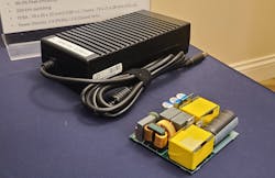 2. GaN’s high speed and efficiency allow for significant shrinkage (left) compared to conventional silicon-based power supplies (right). 2. GaN’s high speed and efficiency allow for significant shrinkage (left) compared to conventional silicon-based power supplies (right).