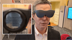 2. These e-reader glasses are a prototype to highlight ePaper possibilities. 2. These e-reader glasses are a prototype to highlight ePaper possibilities.