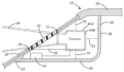 4. A thermal camera mounted behind the rearview mirror provides a clear view of the road ahead as depicted in this 2015 Ford patent application. 4. A thermal camera mounted behind the rearview mirror provides a clear view of the road ahead as depicted in this 2015 Ford patent application.