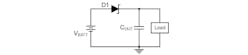 1. A Schottky diode provides reverse-polarity protection by only conducting in the forward direction.