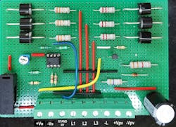 9. This is the assembled PCB for a lighting system based on the PV-Pushback-Effect. 9. This is the assembled PCB for a lighting system based on the PV-Pushback-Effect.