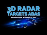 3D Radar Targets ADAS Using Advanced Signal Processing