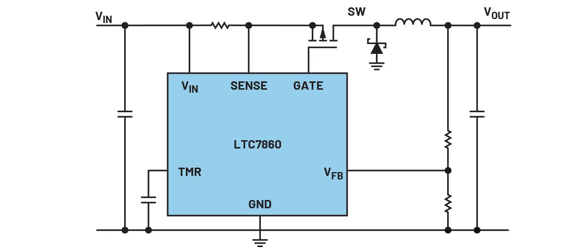 2. This switching overvoltage protection circuit has no time limit for overvoltage (simplified circuit).