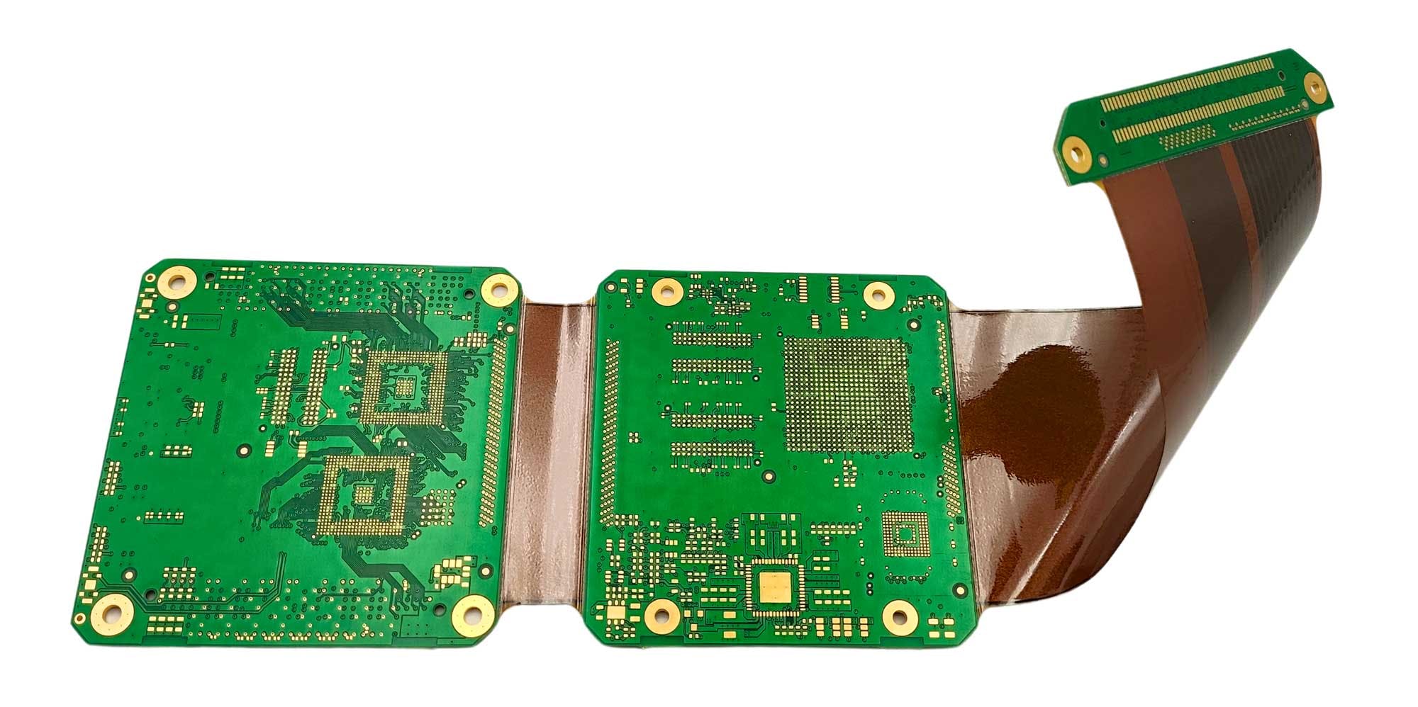 2. Rigid flex PCBs are lightweight and bendable.