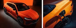 The Urus SE, a plug-in hybrid vehicle (PHEV), features a new electric torque vectoring system, optimized aerodynamics, and a twin-turbo 4.0-liter V-8. The Urus SE, a plug-in hybrid vehicle (PHEV), features a new electric torque vectoring system, optimized aerodynamics, and a twin-turbo 4.0-liter V-8.