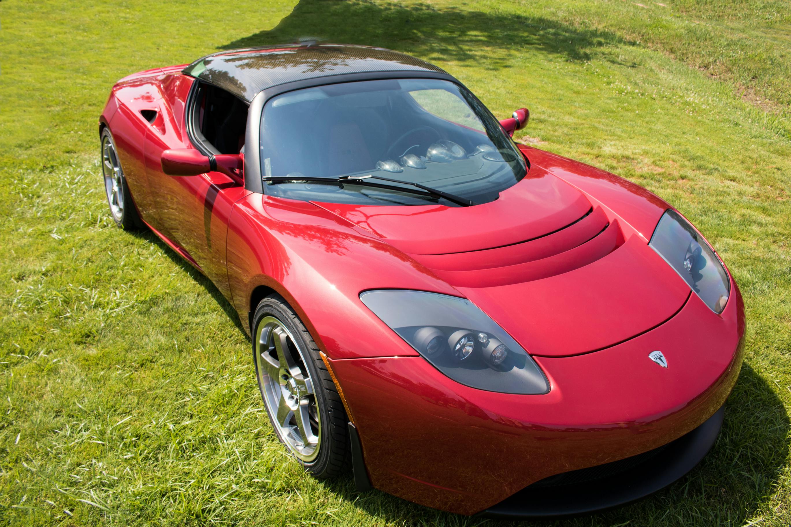1. The Tesla Roadster was produced from 2008 to 2012. It had a range of 244 miles.