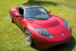 1. The Tesla Roadster was produced from 2008 to 2012. It had a range of 244 miles. 1. The Tesla Roadster was produced from 2008 to 2012. It had a range of 244 miles.