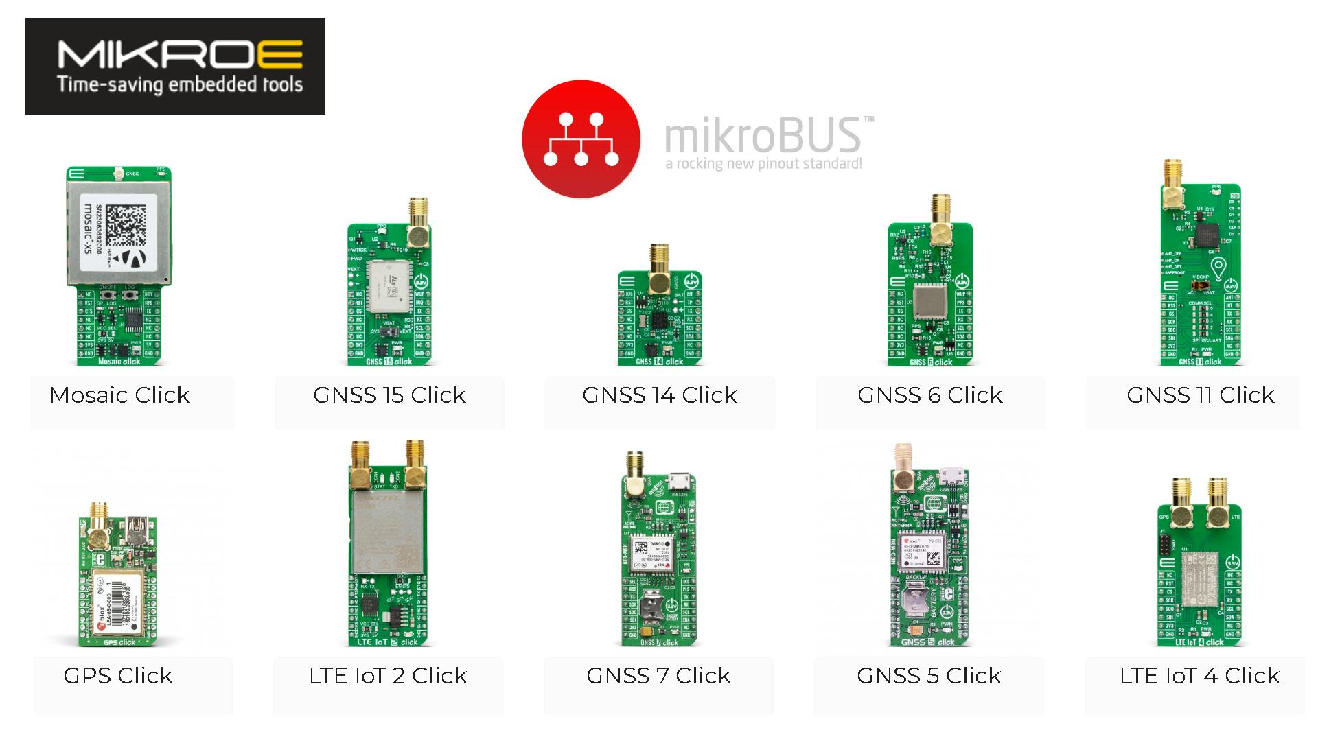 4. Shown are MIKROE&rsquo;s peripheral modules, otherwise called Click boards.