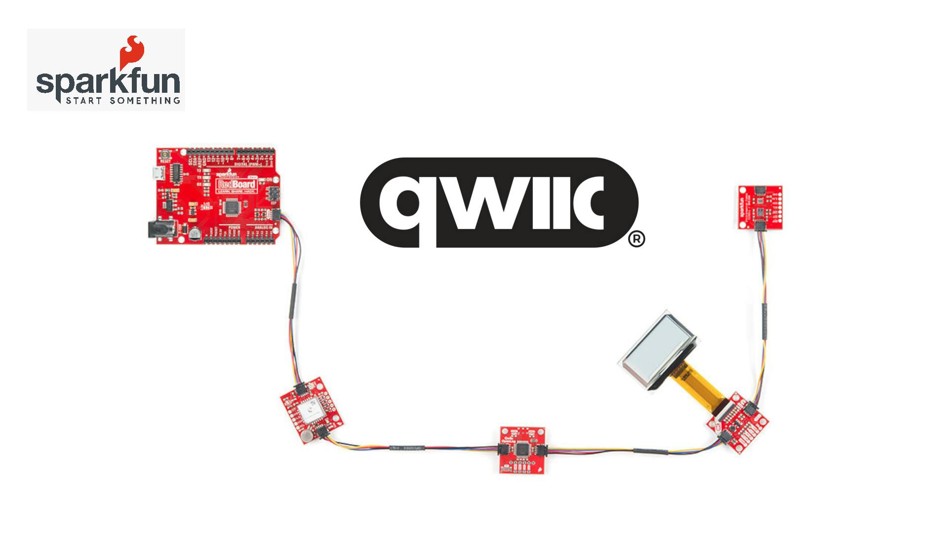 5. Sparkfun&rsquo;s QWIIC modules and cables can be daisy-chained together.