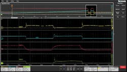 2. Double-pulse testing is commonly used to evaluate the performance of FETs and IGBTs in-circuit, under conditions that approximate operation at full output or beyond. Shown here is an example from a 4 Series B MSO. 2. Double-pulse testing is commonly used to evaluate the performance of FETs and IGBTs in-circuit, under conditions that approximate operation at full output or beyond. Shown here is an example from a 4 Series B MSO.