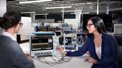 Some bench oscilloscopes like the new 4 Series B MSO can be equipped with three differential voltage probes, three current probes, and analysis software for measuring the output of industrial motor drives. Some bench oscilloscopes like the new 4 Series B MSO can be equipped with three differential voltage probes, three current probes, and analysis software for measuring the output of industrial motor drives.