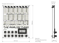 1. Dimensioned render of THAT Analog Computer. 1. Dimensioned render of THAT Analog Computer.