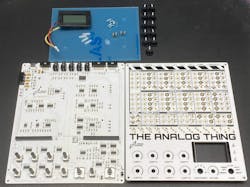 4. The Analog Thing (THAT) lower (L) and upper (R) boards. 4. The Analog Thing (THAT) lower (L) and upper (R) boards.