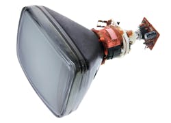 1. A cathode ray tube (CRT) is a vacuum tube containing a source of electrons, ultimately used as a concentrated beam sent to a phosphorus fluorescent screen. 1. A cathode ray tube (CRT) is a vacuum tube containing a source of electrons, ultimately used as a concentrated beam sent to a phosphorus fluorescent screen.