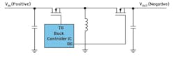 1. Shown is an inverting buck-boost topology for generating a negative voltage with a step-down (buck) switching regulator. 1. Shown is an inverting buck-boost topology for generating a negative voltage with a step-down (buck) switching regulator.