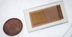 3. This two-dimensional array of ultrasonic piezoelectric transducers is placed on the patient’s scalp and combined with significant post-processing to reveal specifics of blood flow in the brain, an important medical-assessment consideration. 3. This two-dimensional array of ultrasonic piezoelectric transducers is placed on the patient’s scalp and combined with significant post-processing to reveal specifics of blood flow in the brain, an important medical-assessment consideration.