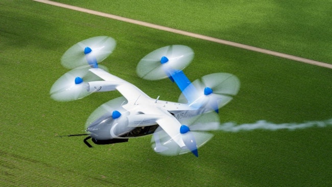 Joby’s hydrogen-electric, vertical take-off and landing demonstrator aircraft has completed a 523 mile flight above Marina, California, with water as the only by-product.