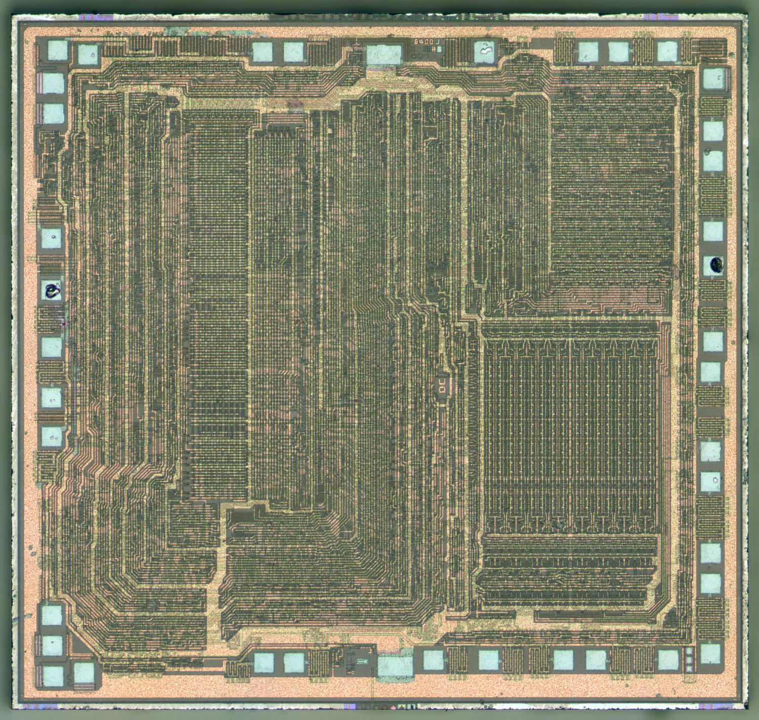 1990-vintage Z80 die shot.