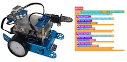 4. This Mbot robot includes a Texas Instruments OPT3101 ToF range finder maker project that I built. 4. This Mbot robot includes a Texas Instruments OPT3101 ToF range finder maker project that I built.